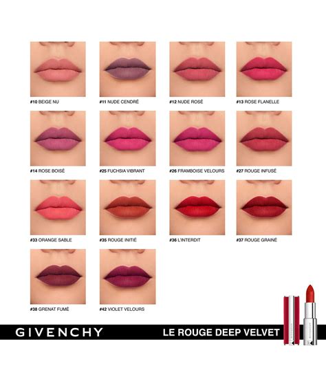 givenchy deep velvet 12|givenchy le rouge wine.